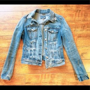 American Eagle distressed jean jacket